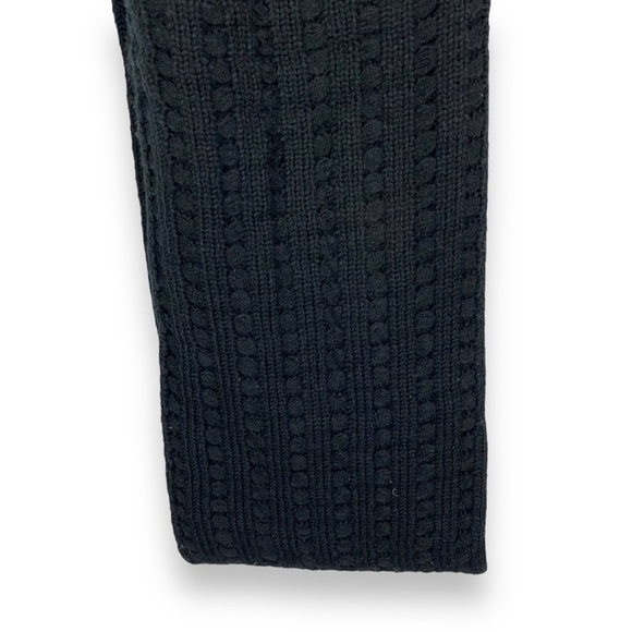 4 for $40 SALE! Bickley + Mitchell Fleece Cable Knit Unisex Scarf, Black, OS - Picture 8 of 9
